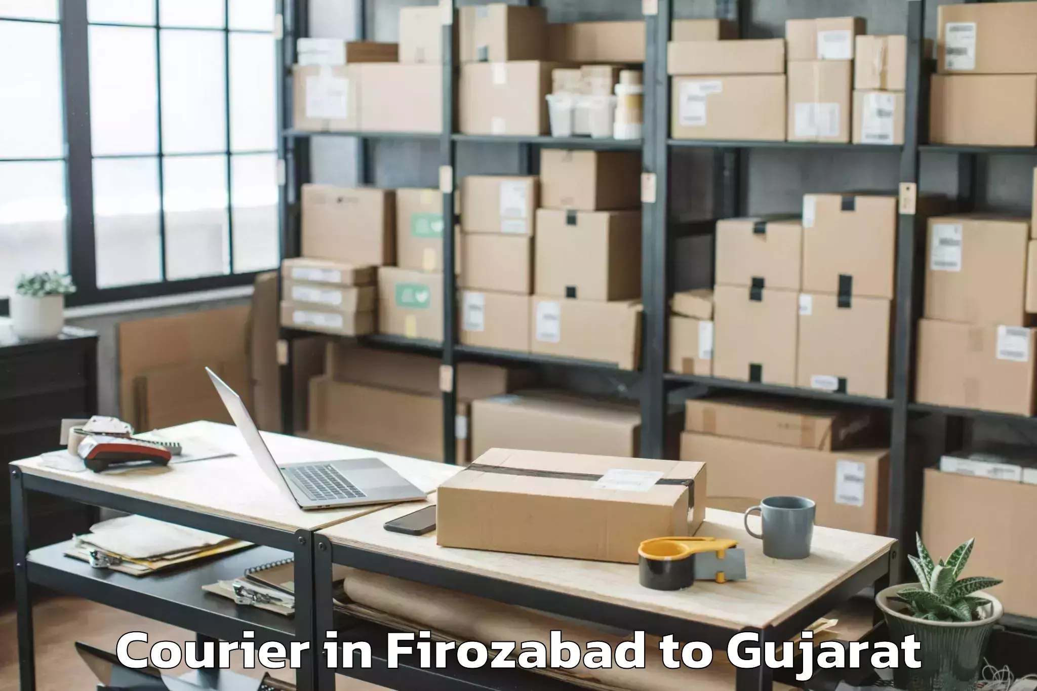 Leading Firozabad to Madhavpur Courier Provider